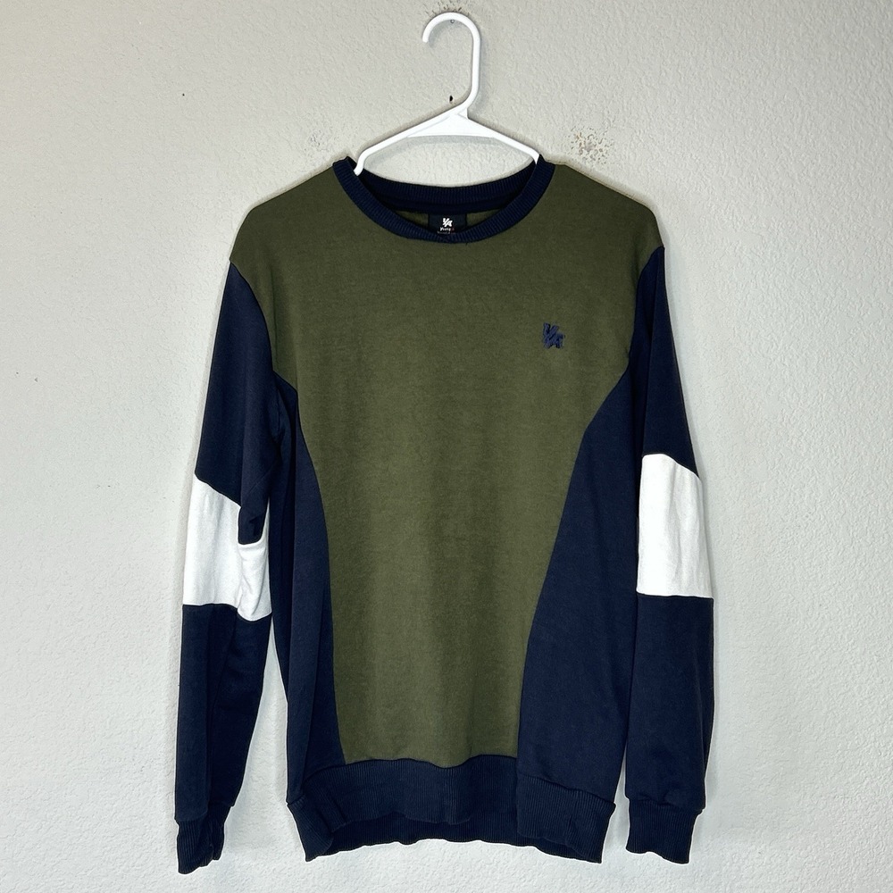 YoungLA Colorblock Crewneck Sweatshirt Men's Size S Pullover